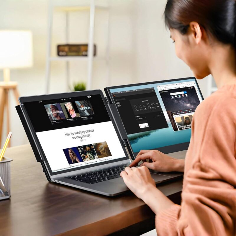 Triple portable display